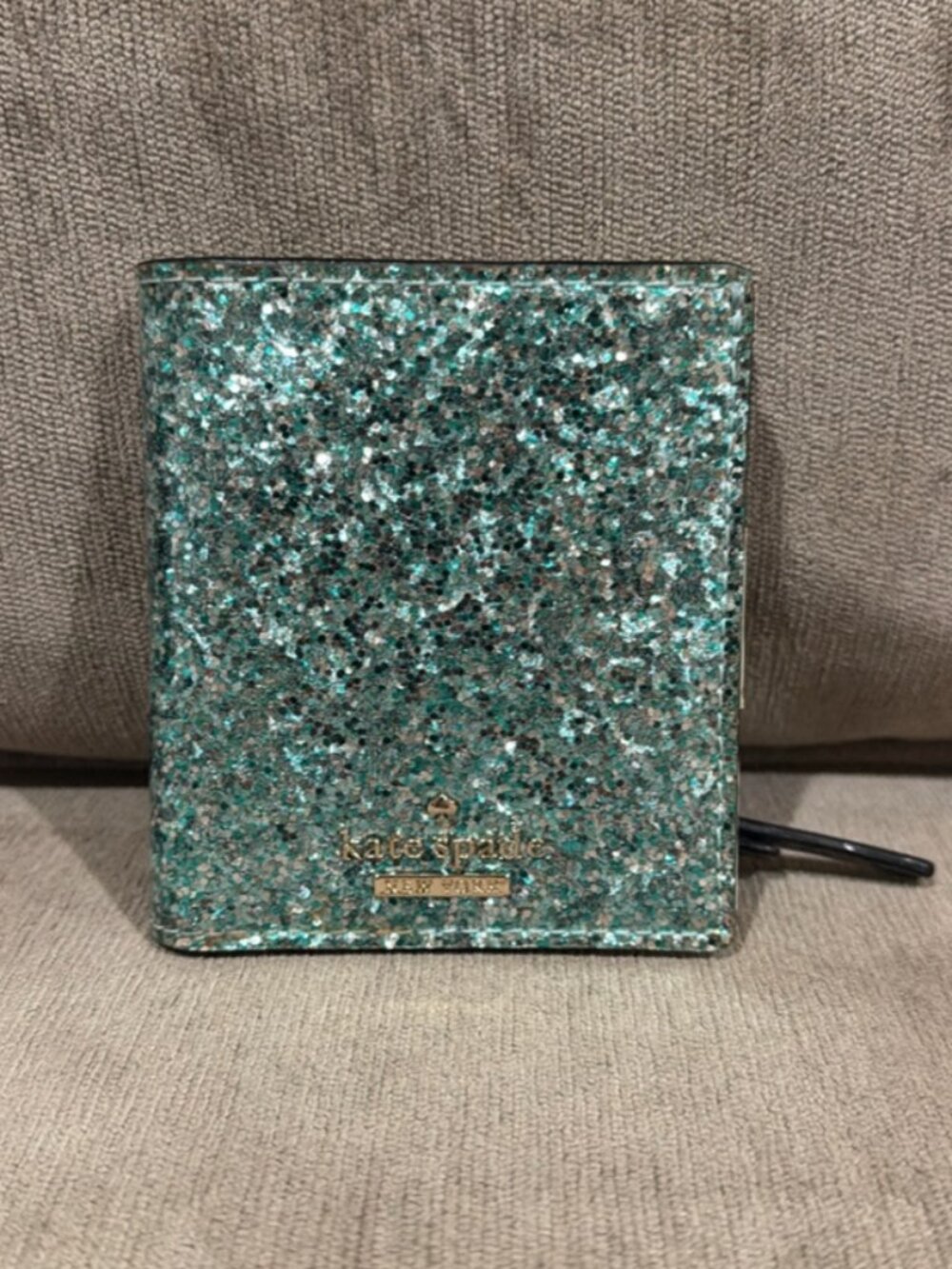 Kate Spade Blue/Green Glitter Wallet ✨